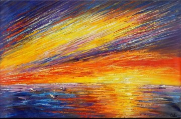 抽象的な海の風景044 Oil Paintings